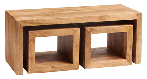 Toko Light Mango Cubed John Long Coffee Table Set